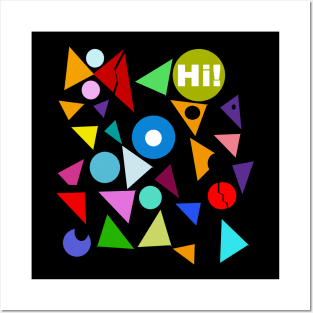 wonderful design to see Hi to world Posters and Art